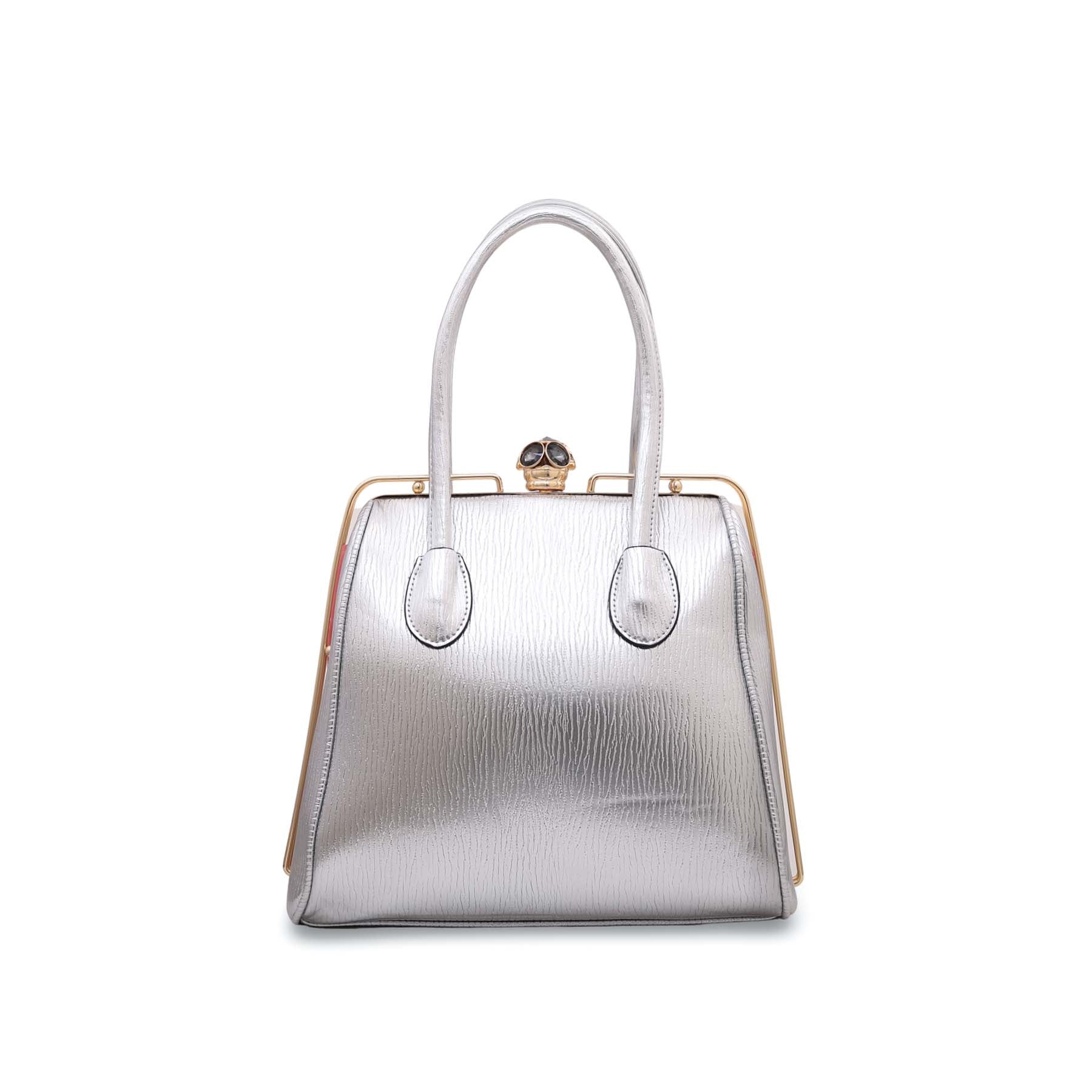 Silver Fancy Hand Bag P35841