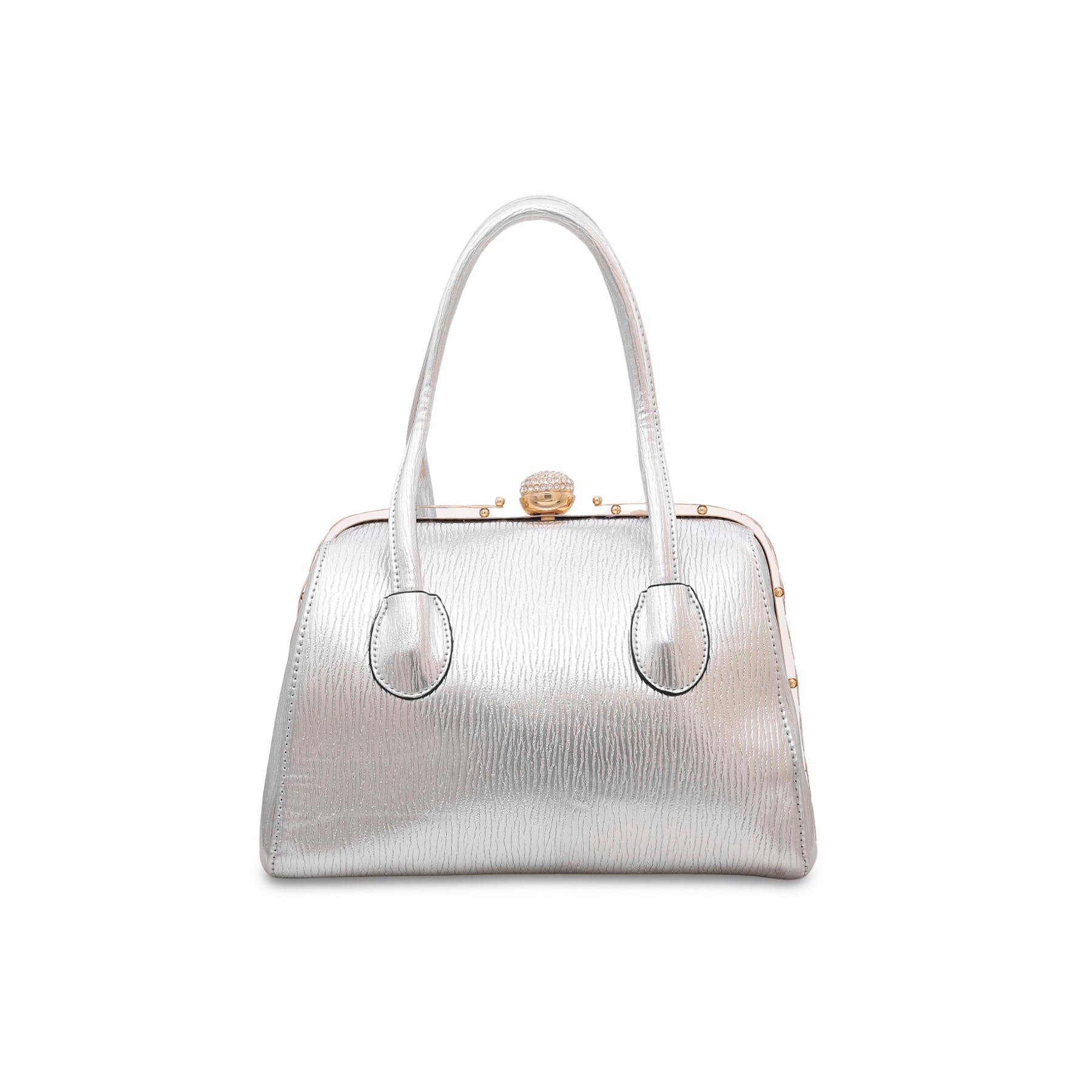 Silver Fancy Hand Bag P35843