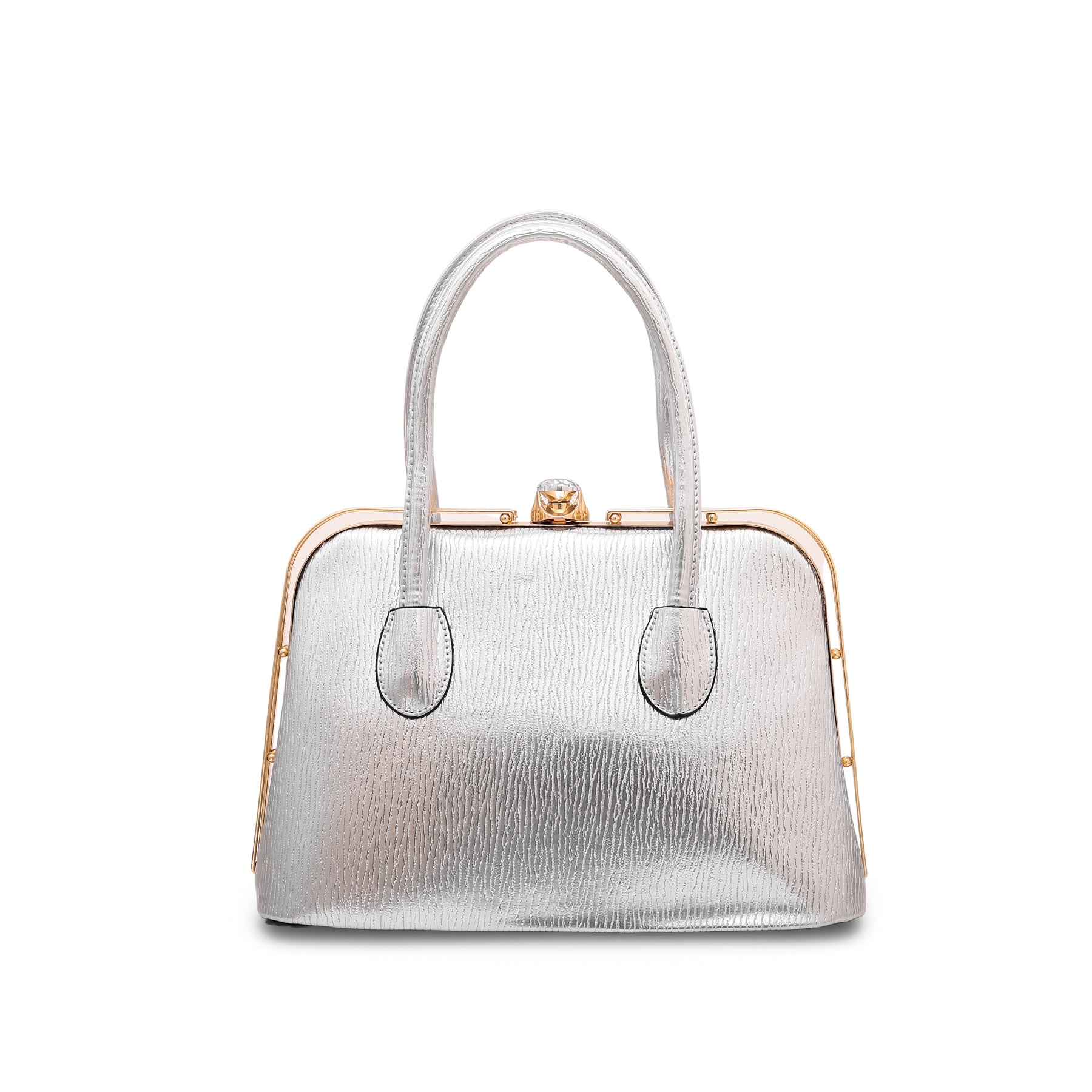 Silver Fancy Hand Bag P35845