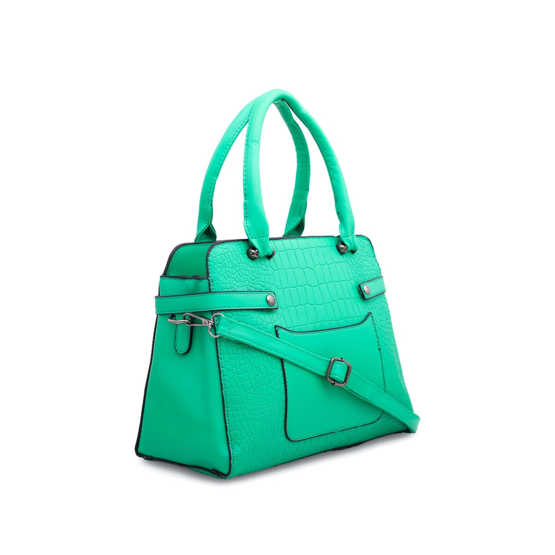 Green Formal Hand Bag P35890