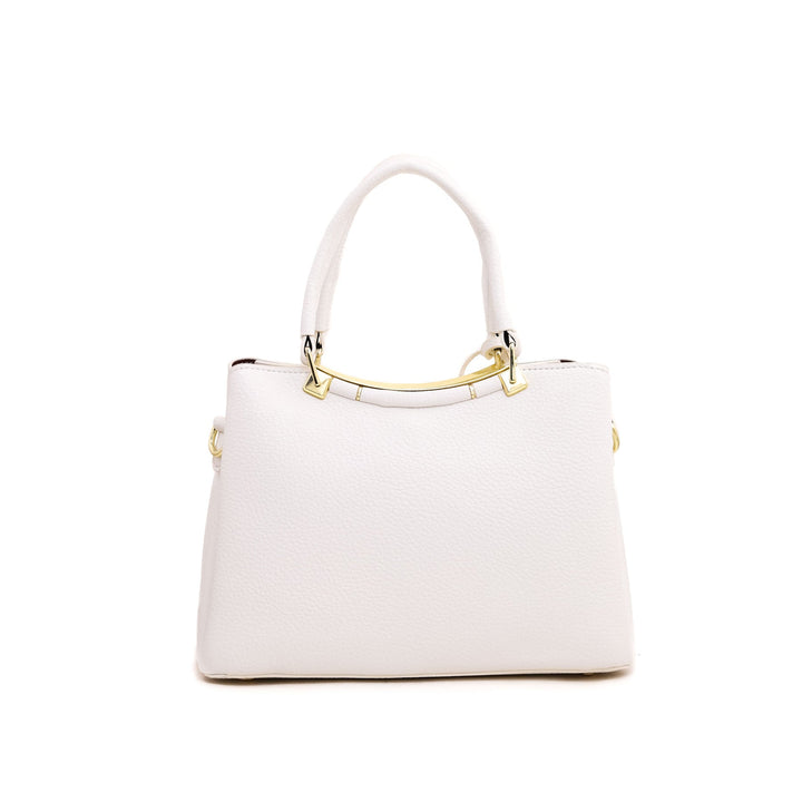 White Formal Hand Bag P35961