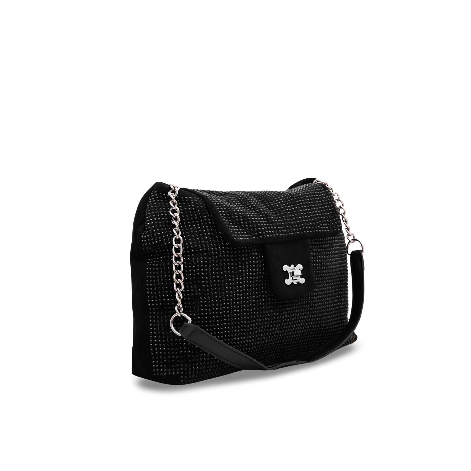 Black Formal Shoulder Bag P36111