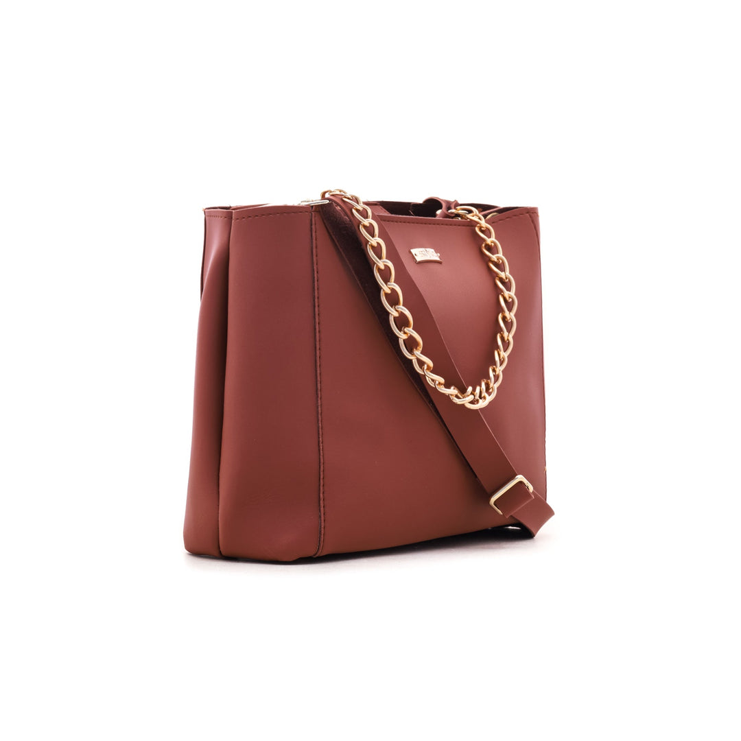 Brown Formal Shoulder Bag P54285