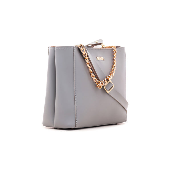Grey Formal Shoulder Bag P54285