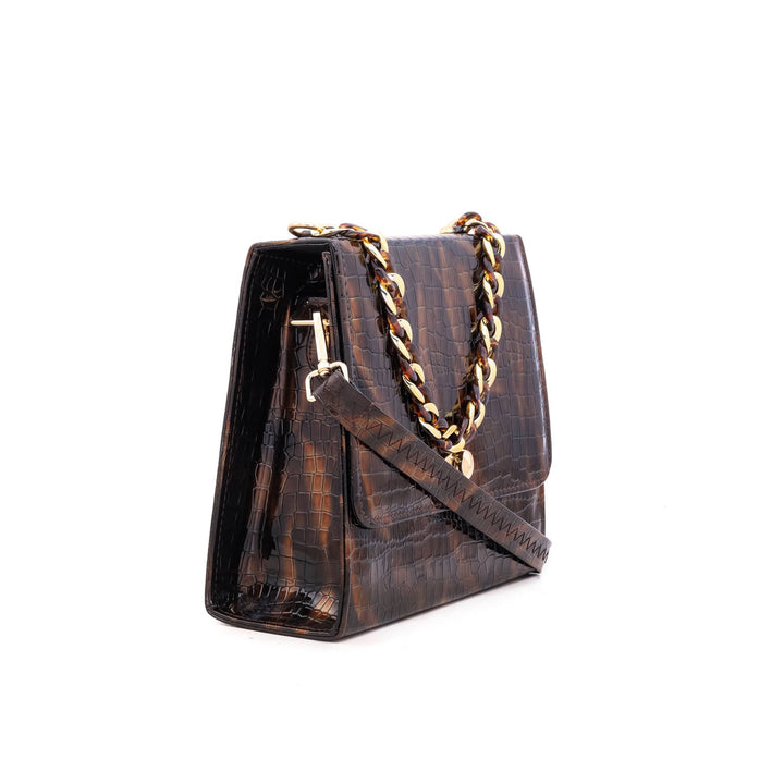 Brown Formal Shoulder Bag P54305