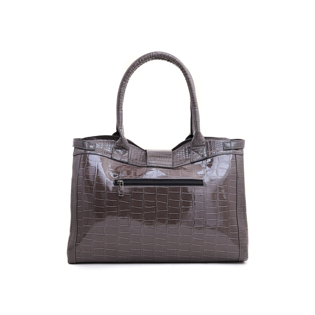 Grey Formal Hand Bag P54359