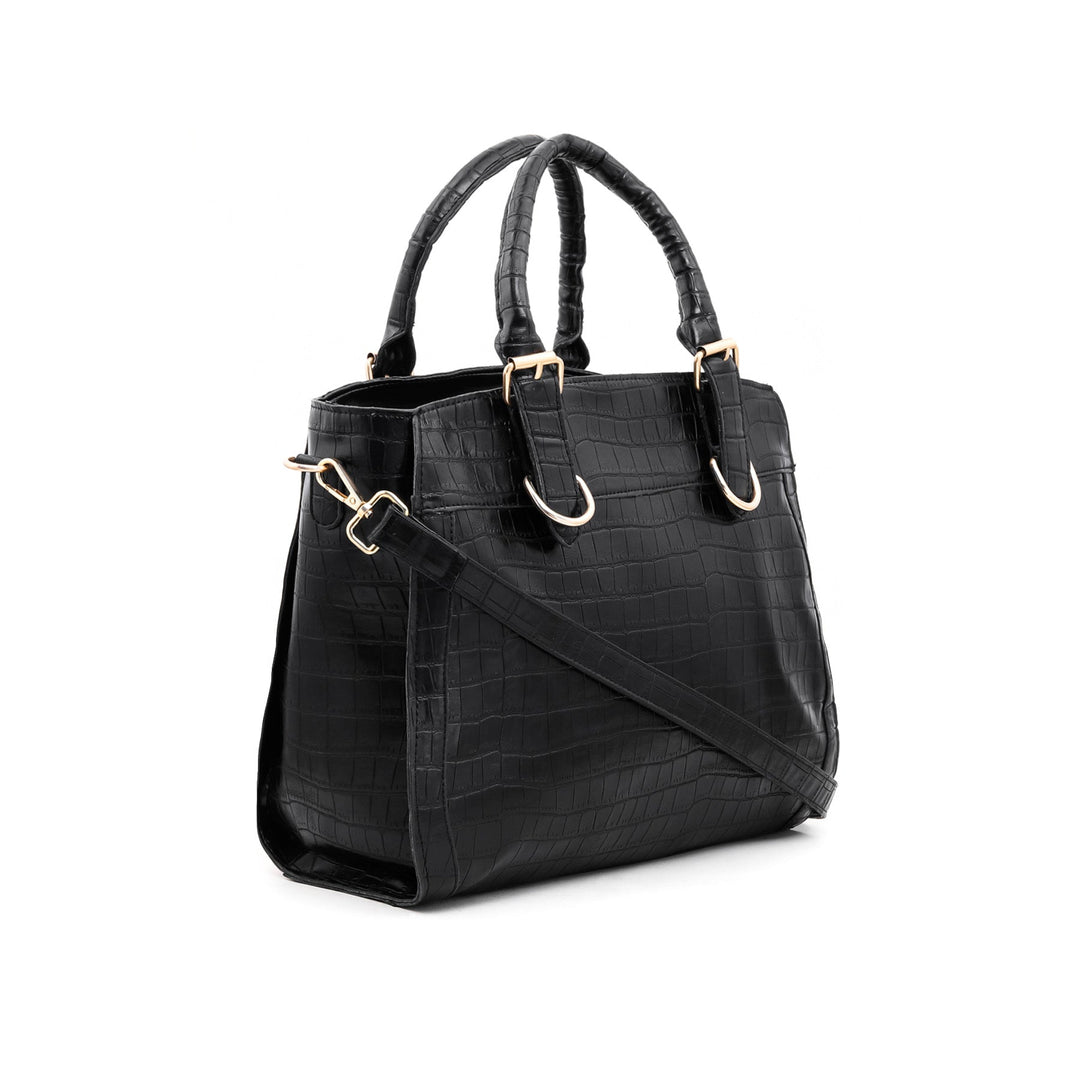 Black Formal Hand Bag P54360