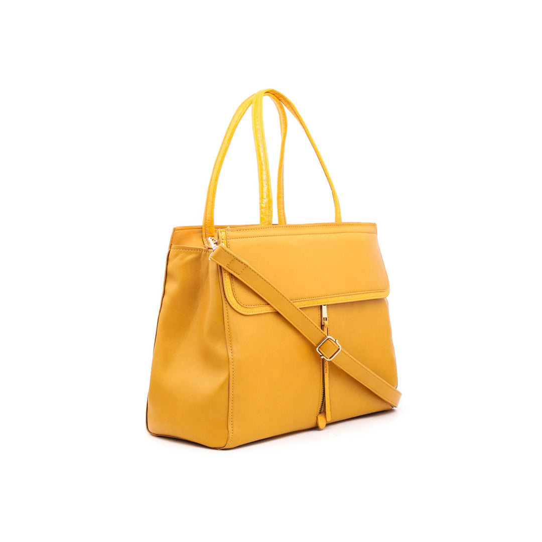 Mustard Formal Hand Bag P54363
