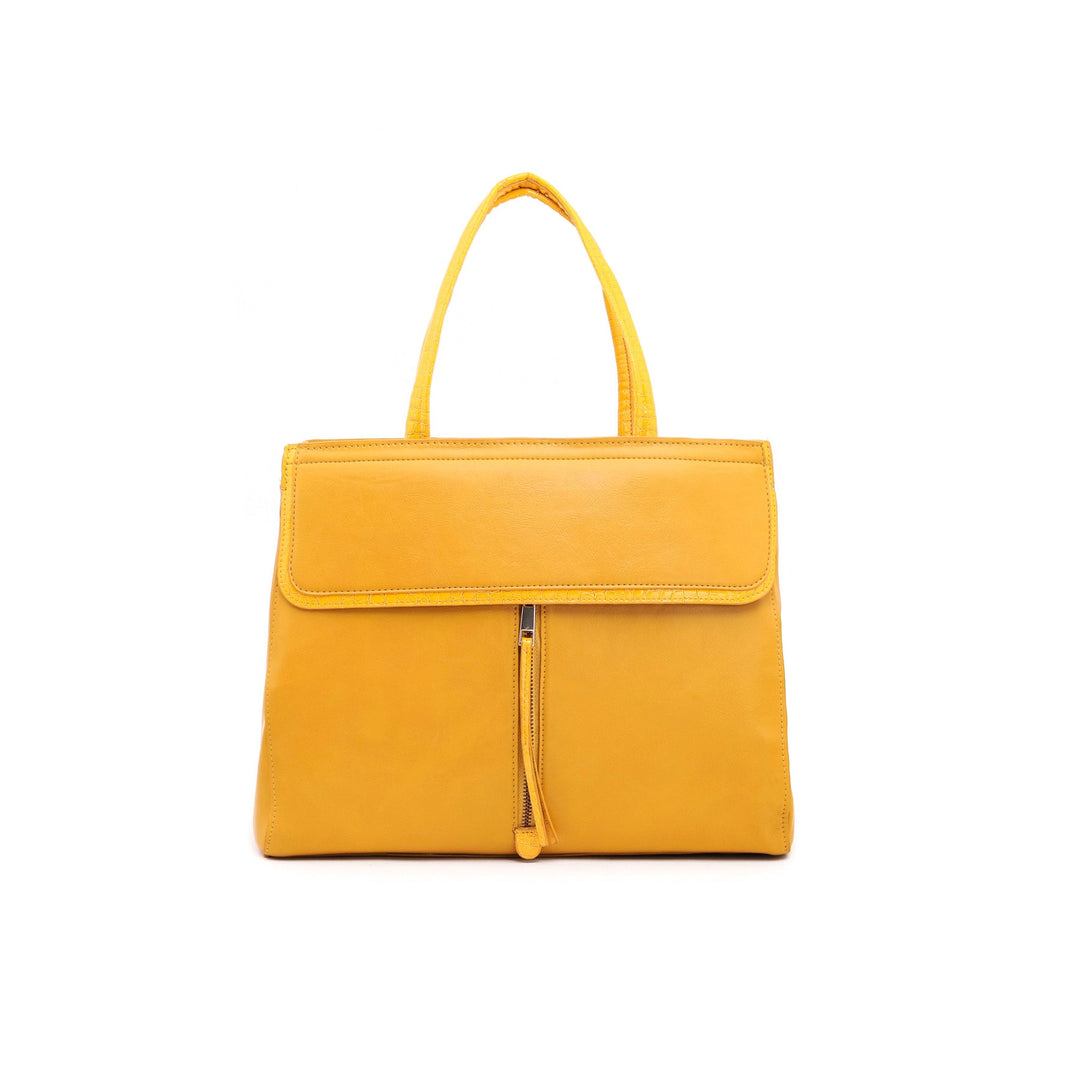 Mustard Formal Hand Bag P54363