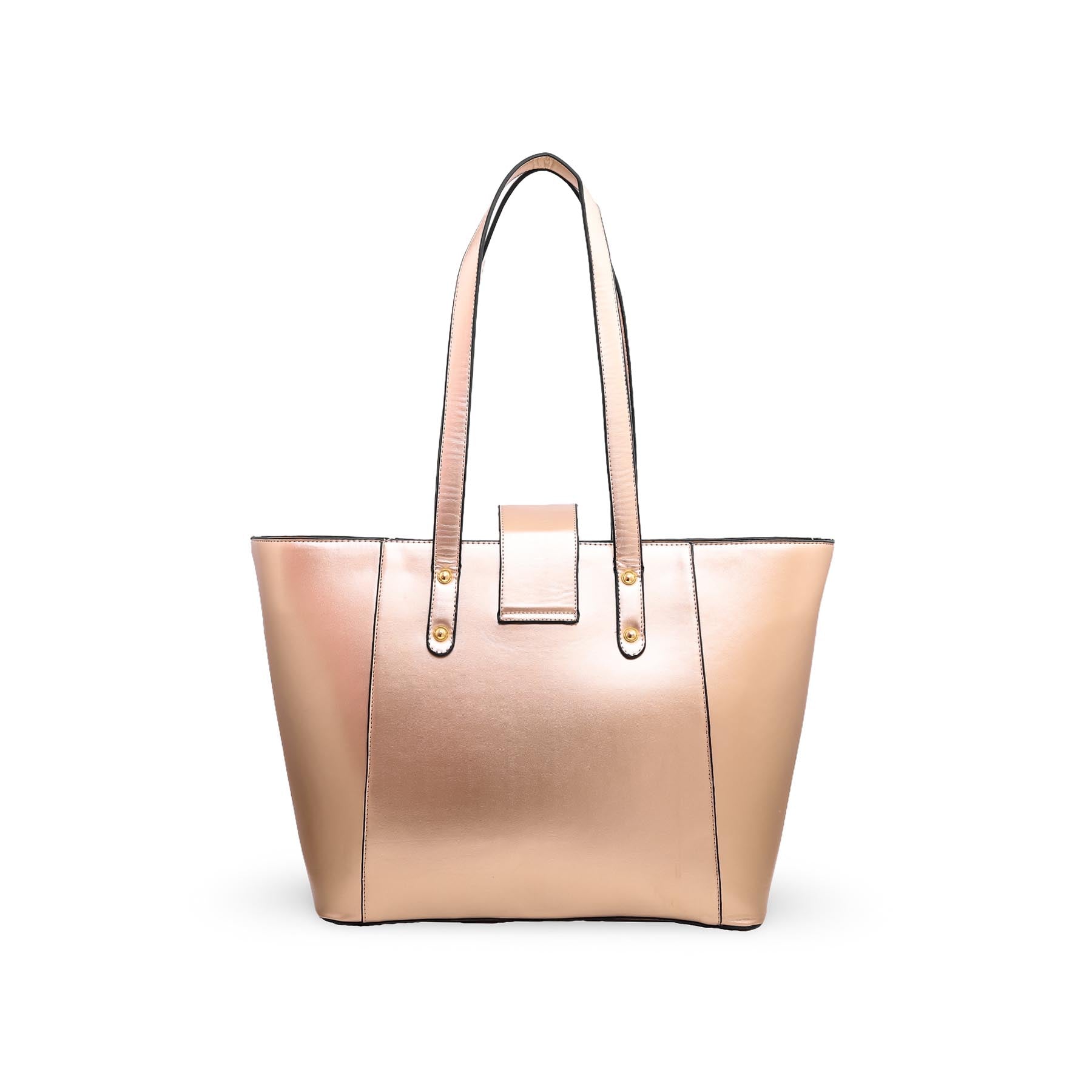 Gold hotsell leather tote