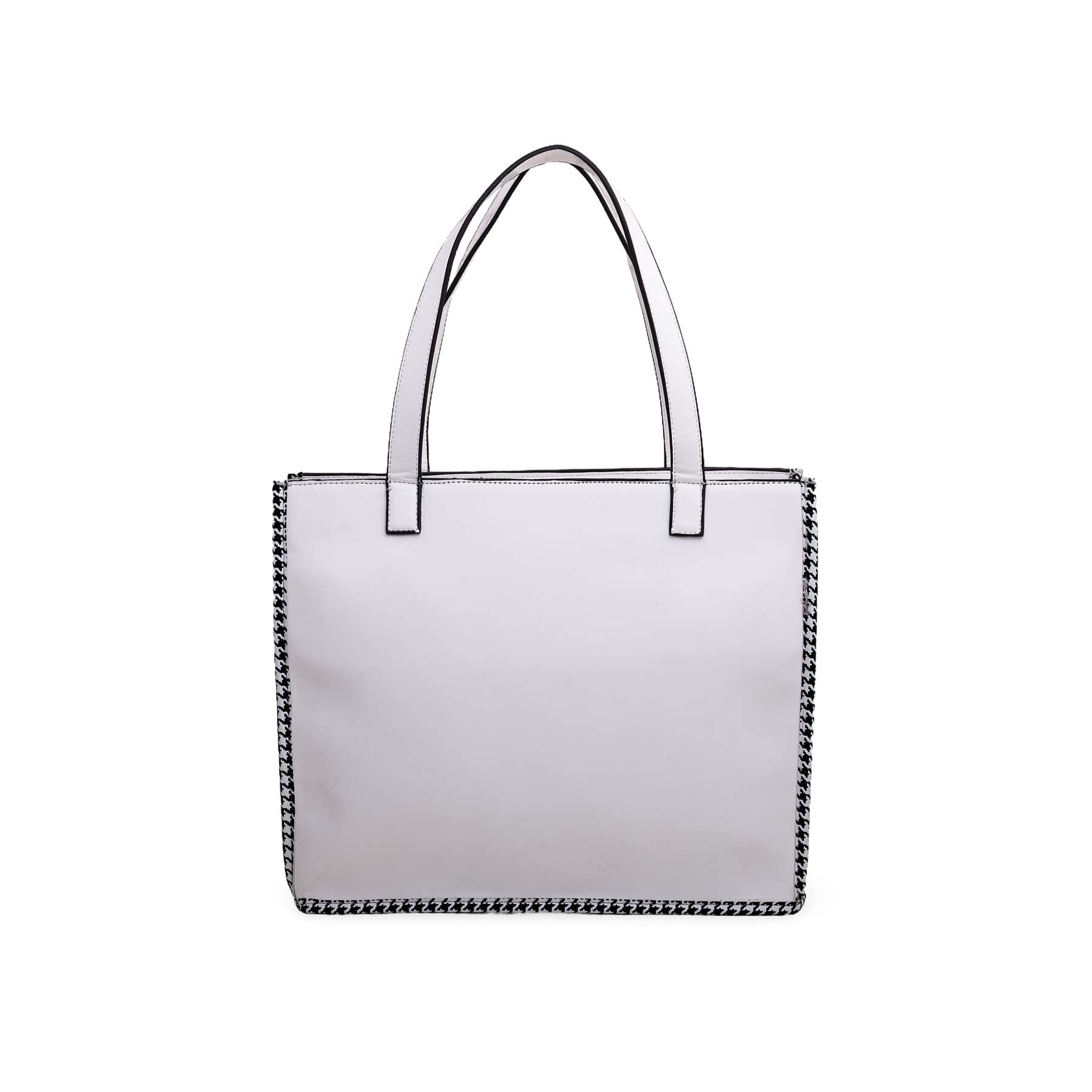 White Formal Hand Bag P54562
