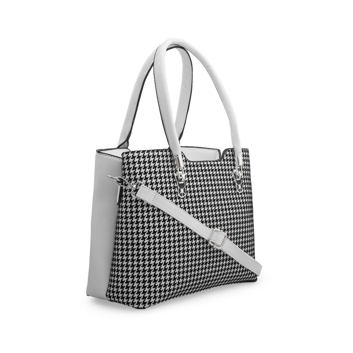 White Formal Hand Bag P54576