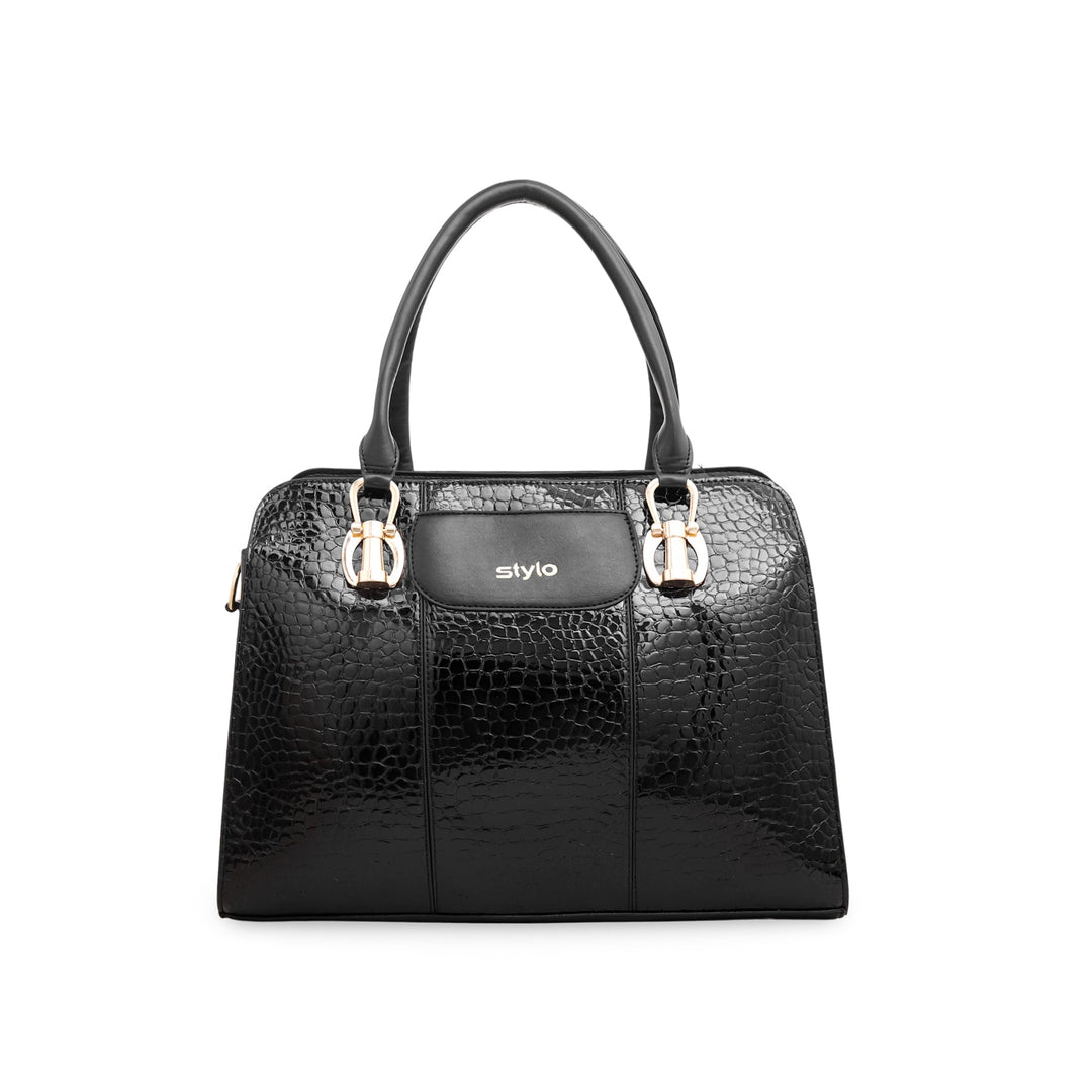 Black Formal Hand Bag P54597