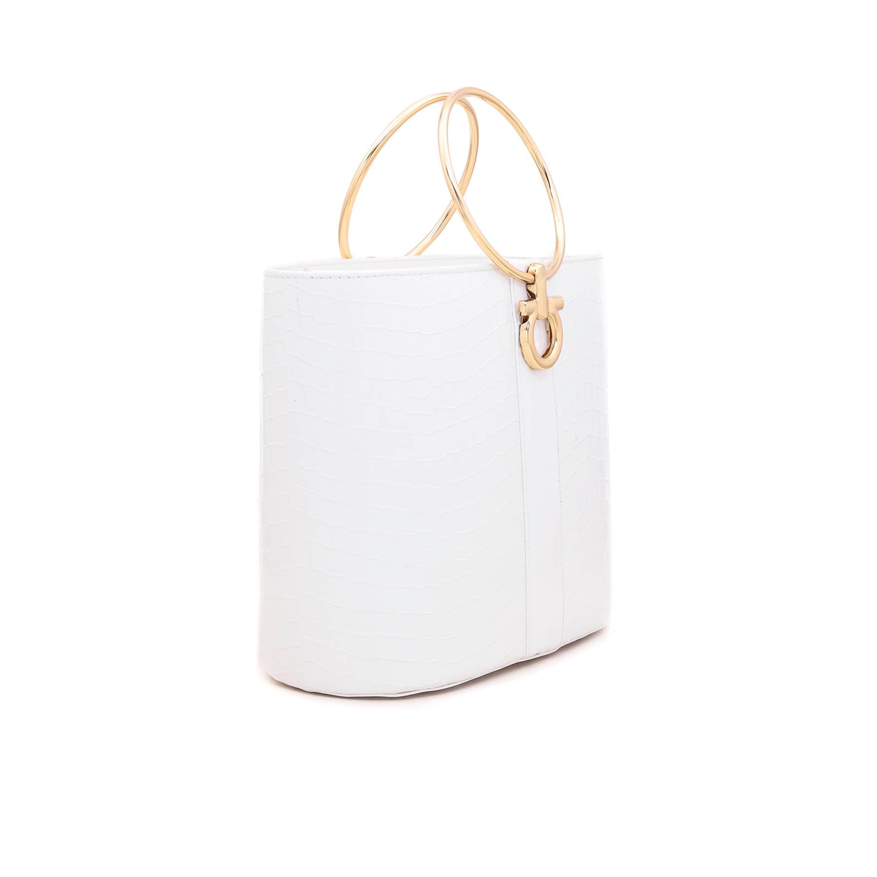 White Casual Shoulder Bag P55061