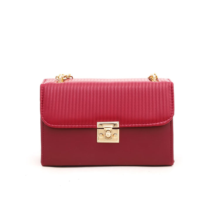 Maroon Formal Shoulder Bag P55287