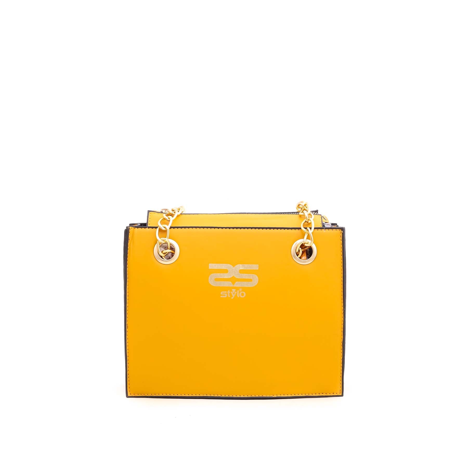 Mustard Formal Shoulder Bag P55315