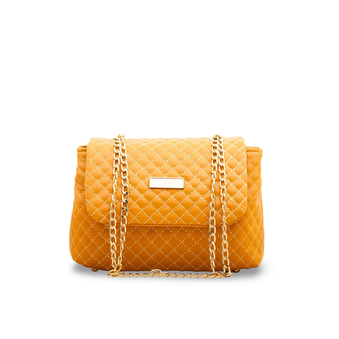 Yellow Casual Shoulder Bag P55447 - Main Image