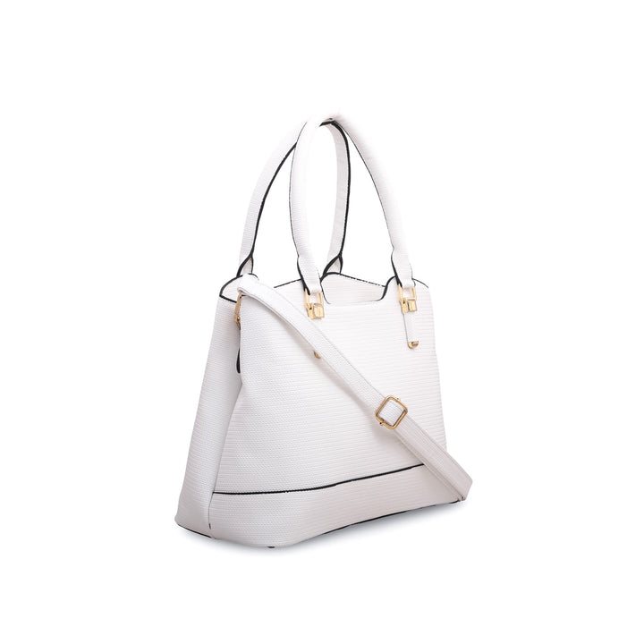 White Formal Hand Bag P55554