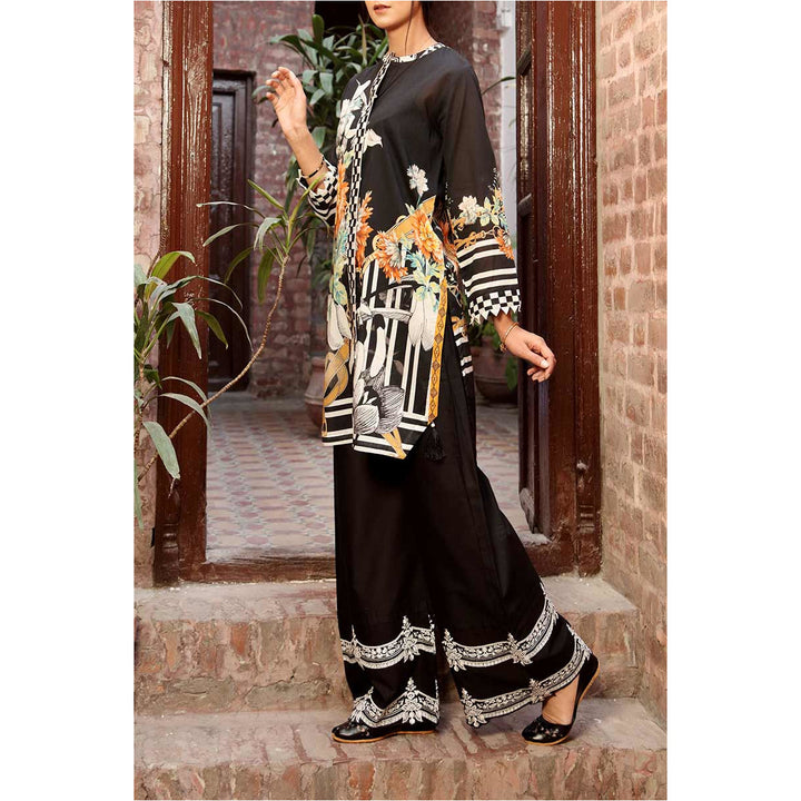 Unstitched Digital Printed Lawn Shirt PE1457