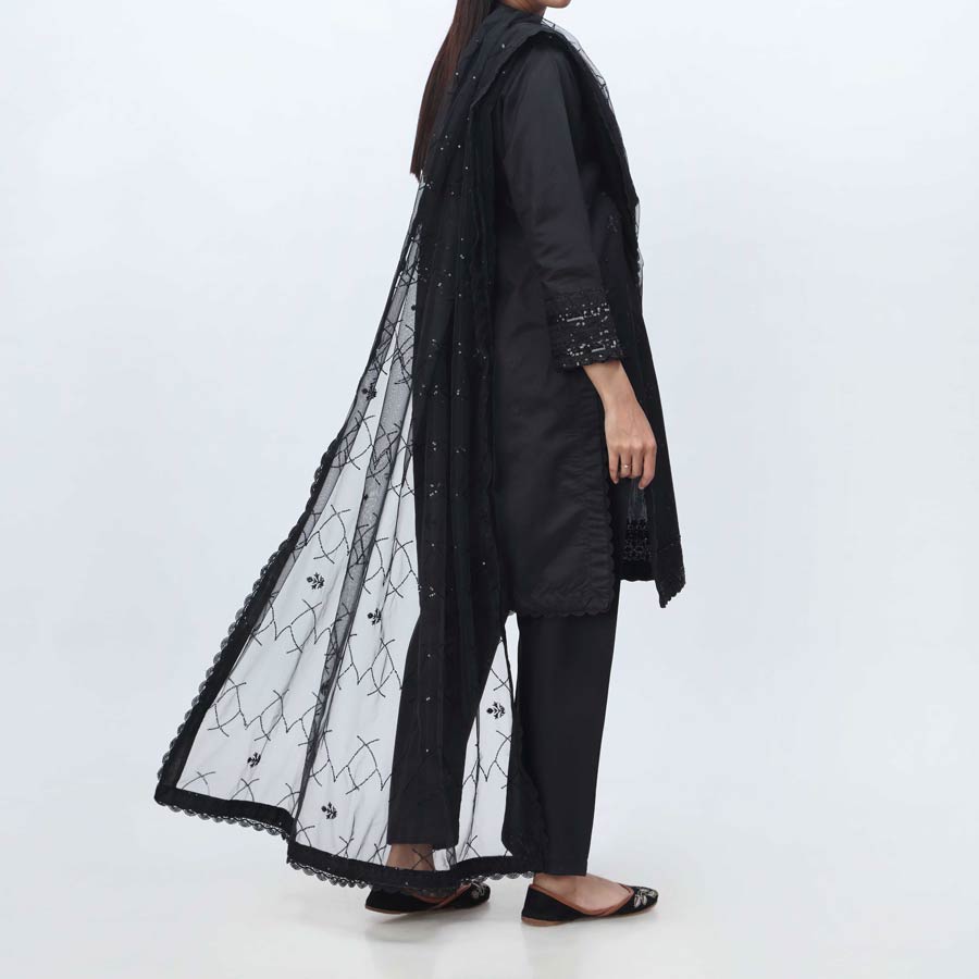 3PC- Embellished  Khadi Net Suit PF3068