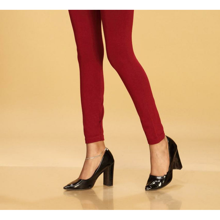 Maroon Color Plain Tights PN2060