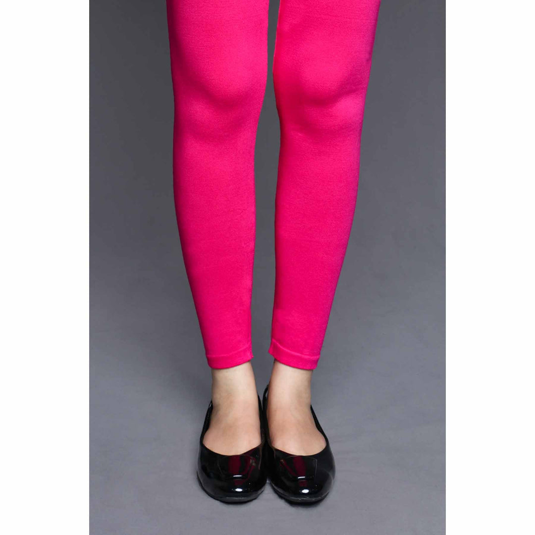 Pink Color Plain Tights PN2060