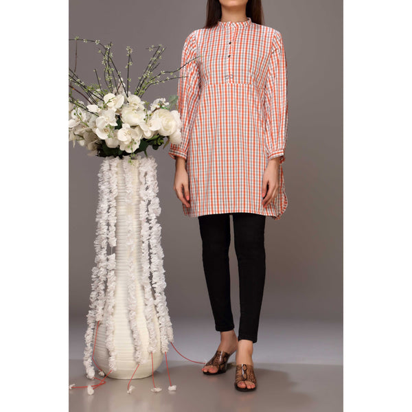 Orange Cotton Shirt PS2174