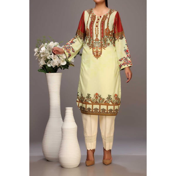 1PC- Unstitched Digital Printed Lawn Embroidered Shirt PS2429