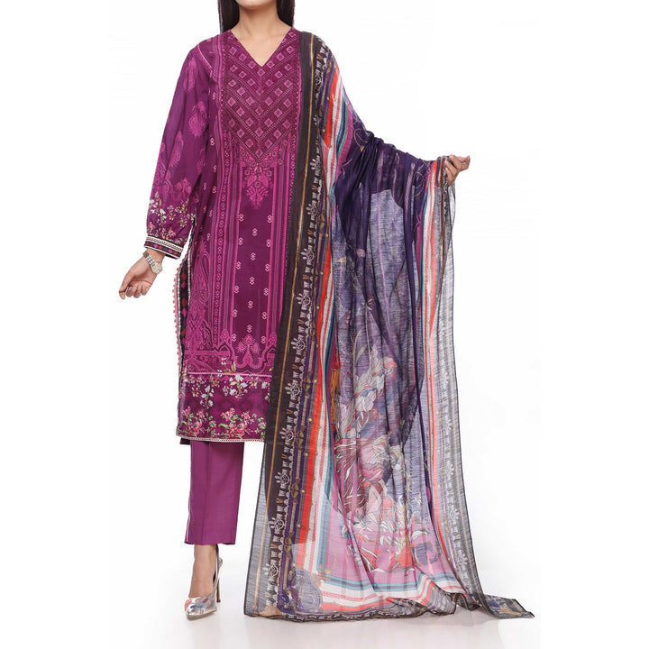3PC- Digital Printed Lawn Suit PS2353
