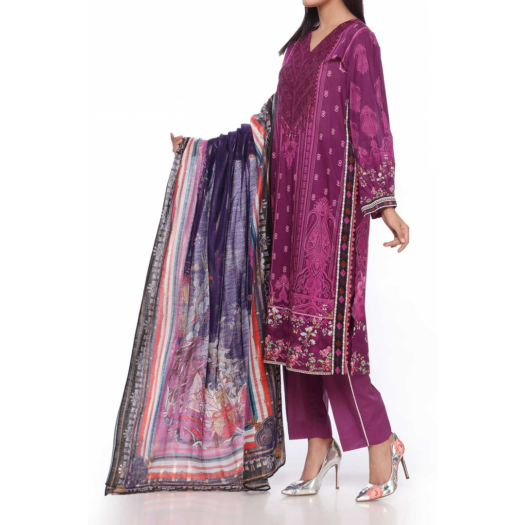 3PC- Digital Printed Lawn Suit PS2353