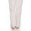 White Color Straight Fit Printed Cambric Trousers PS2550