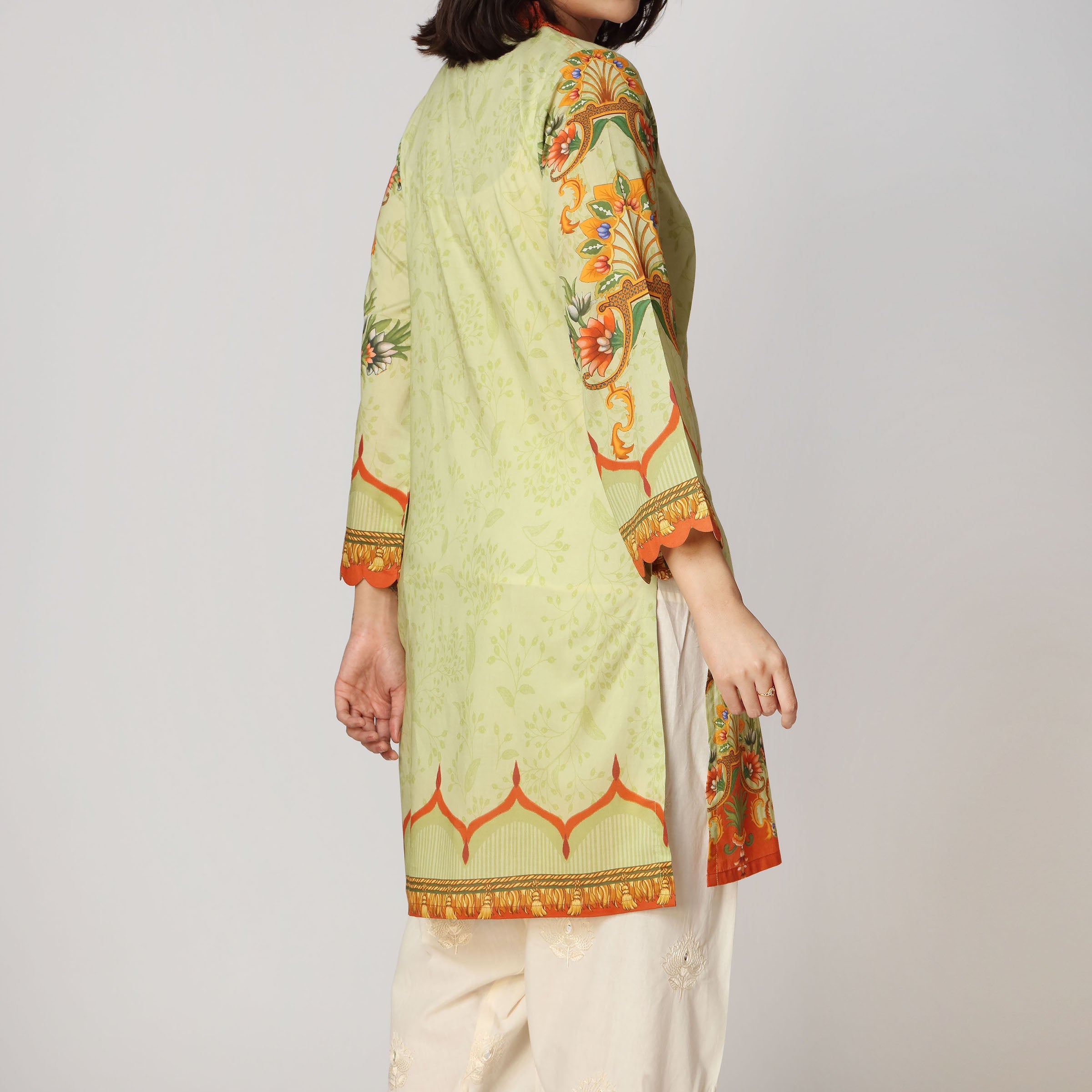 1PC- Unstitched Digital Printed Lawn Shirt PS3440