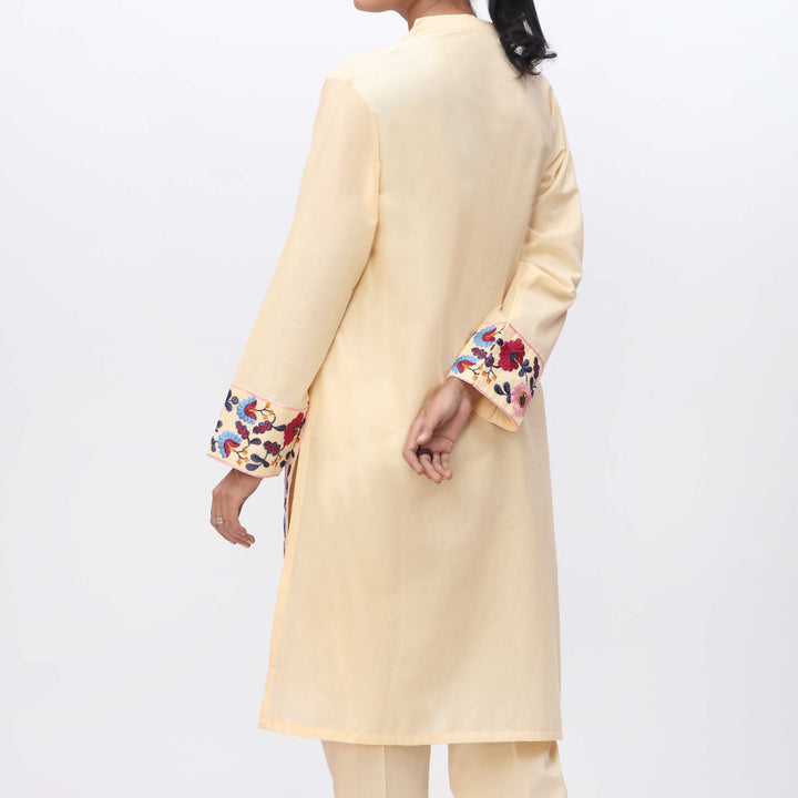 1PC- Embroidered Cambric Shirt PS3341