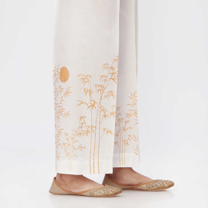 Golden Printed Cambric Straight Fit Trouser PS3556