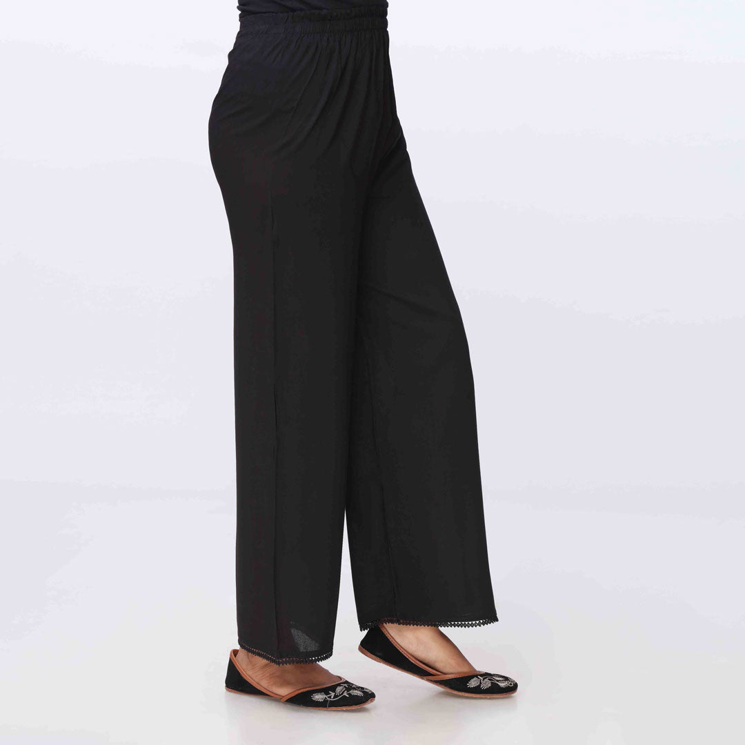 Black Cambric Straight Fit Trouser PS3563
