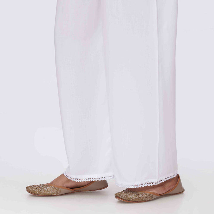 White Cambric Straight Fit Trouser PS3563