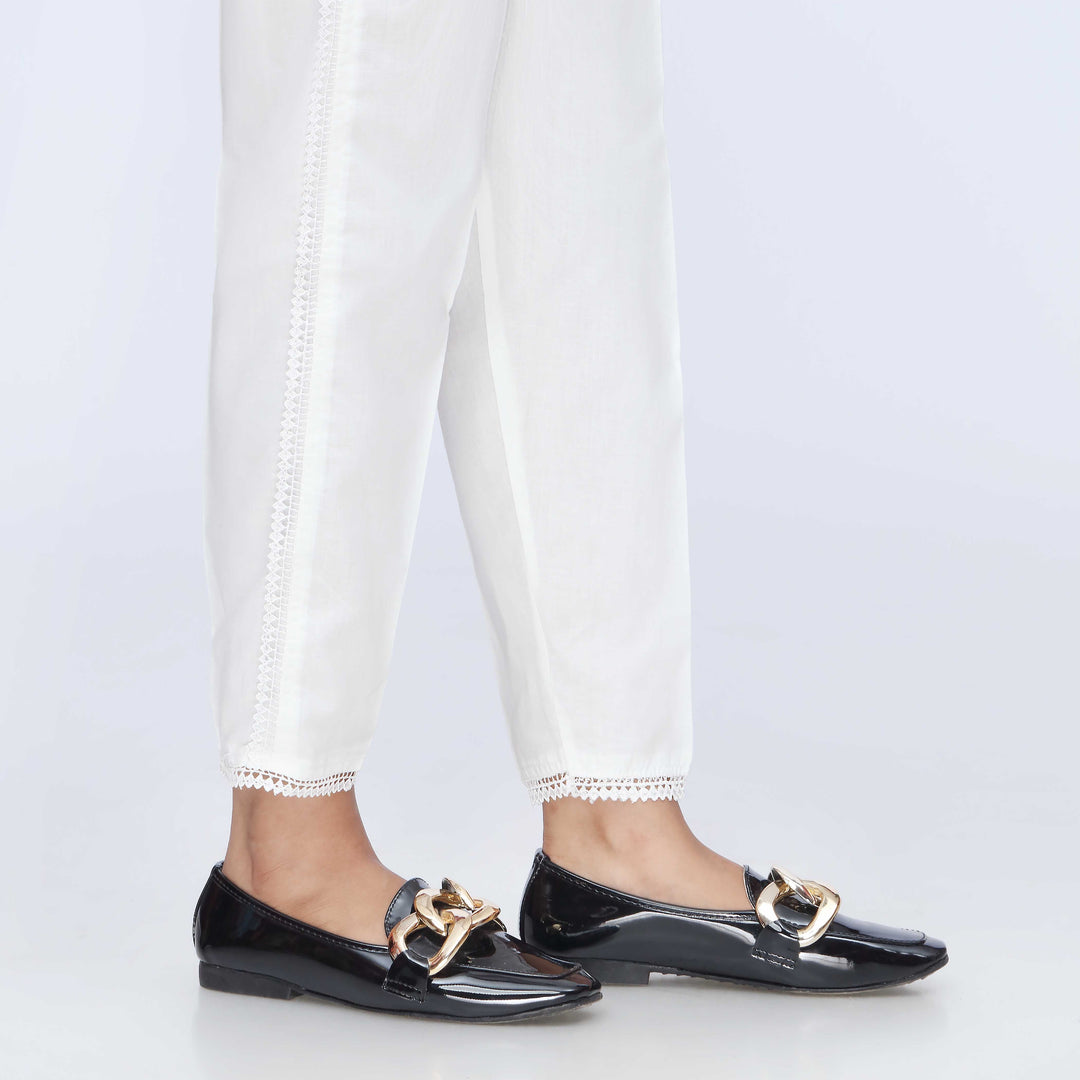 White Cambric Slim Fit Trouser PS3572