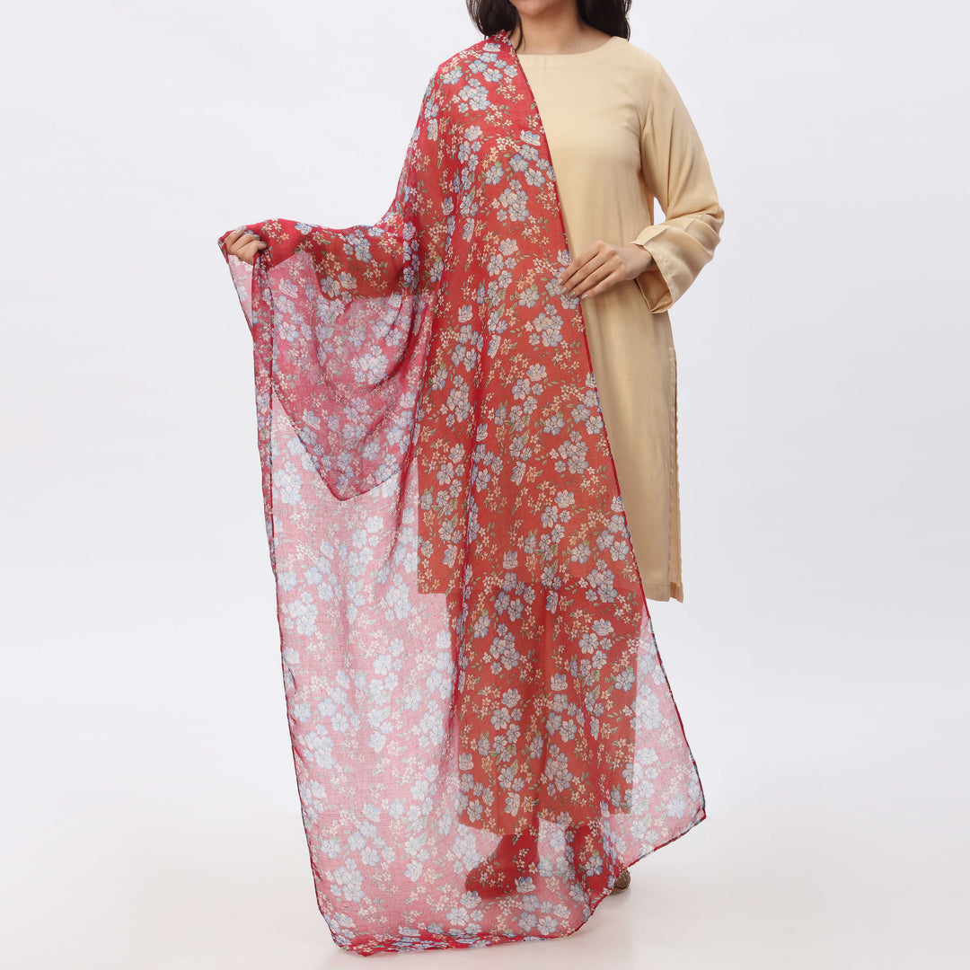 Rust Digital Print Stole PS3751