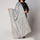 Grey Zari Checkered Stole PS3755