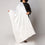 White Zari Checkered Stole PS3755