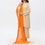 Orange Crush Chiffon stole  PS3756