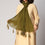 Olive Crush Chiffon stole  PS3756