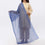 Blue Golden Foil Printed Stole PS3765
