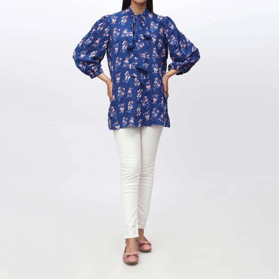 1PC- Printed Arabic Lawn Top PS4055