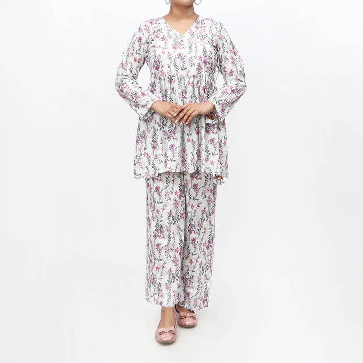 2PC-Unstitched Digital Printed Lawn Suit PS4403