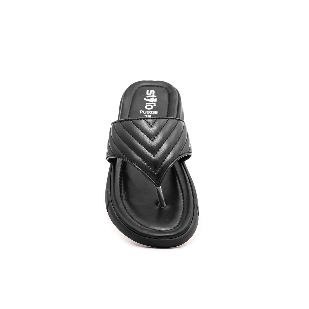 Black Formal Chappal PU0036