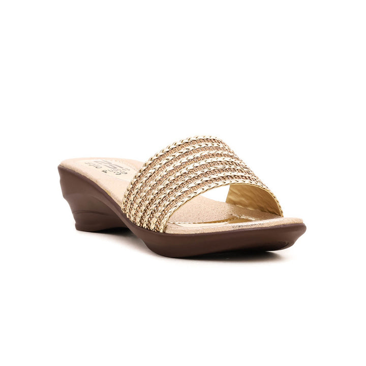 Golden Formal Slipper PU0043