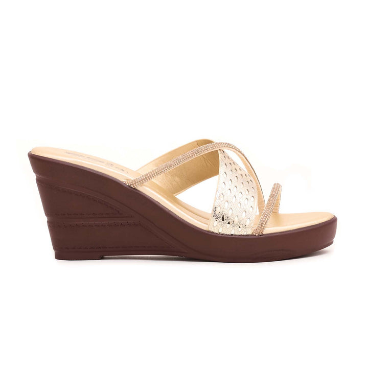 Golden Formal Slipper PU0044