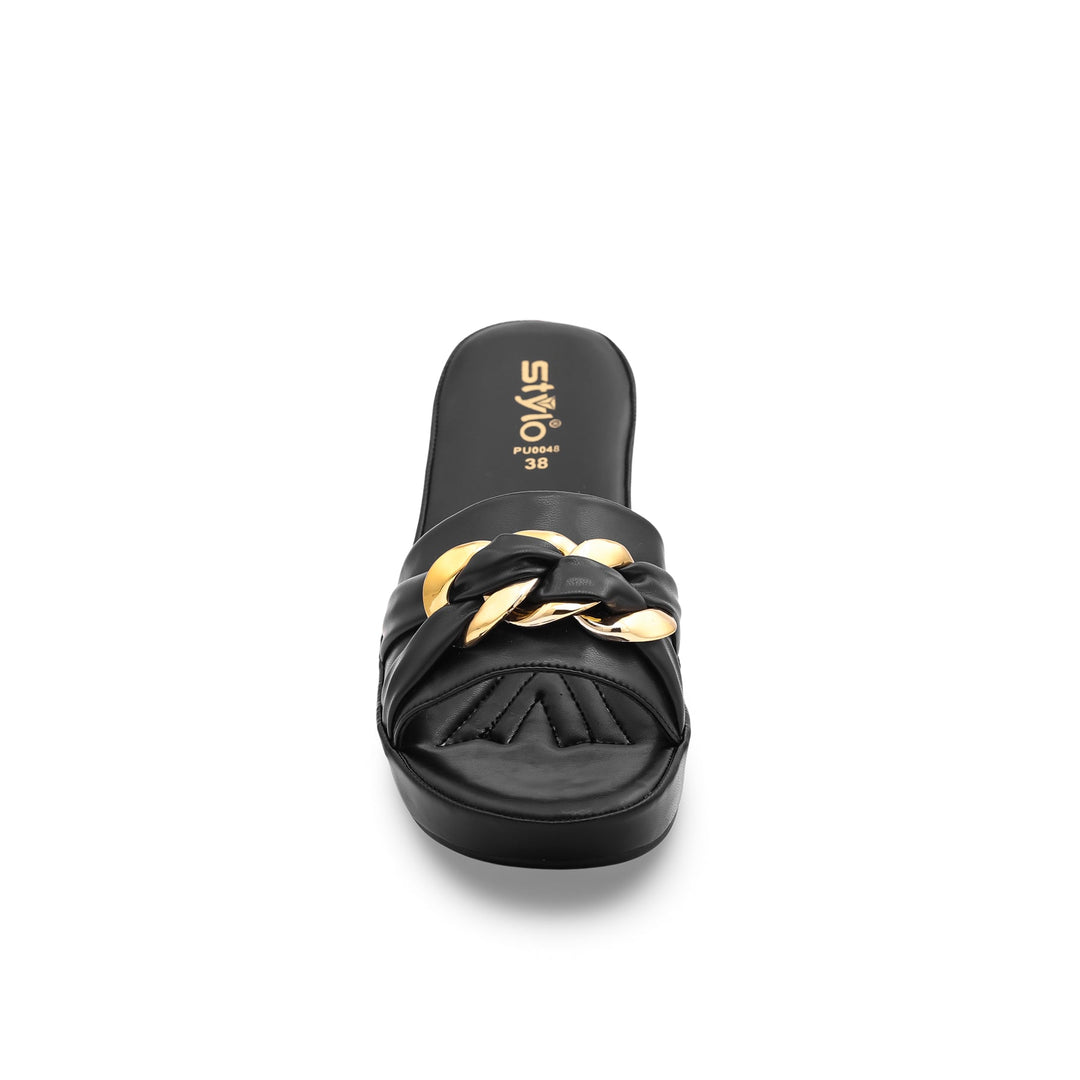 Black Formal Slipper PU0048