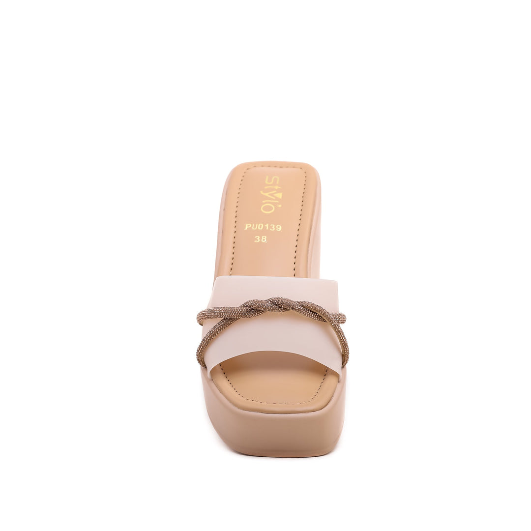 Cream Formal Slipper PU0139